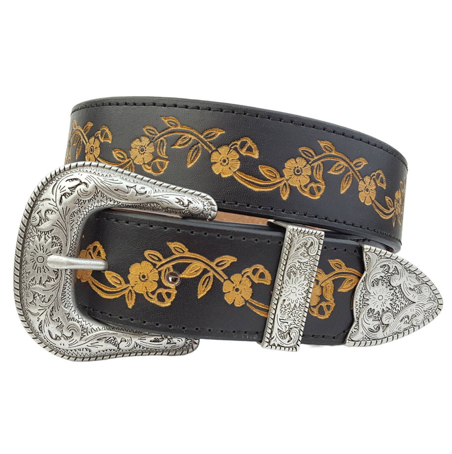 Western Buckle Hand Painted Belt