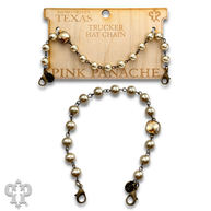 Swarovski® bead hat chain with pearl bead
