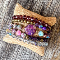 Janet Bracelet Stack Purple