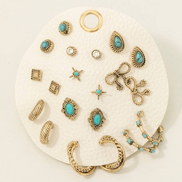 Assorted Antique Western Boho Earrings Set