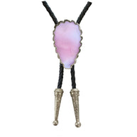 Gemstone Bolo Tie - Pink Opal