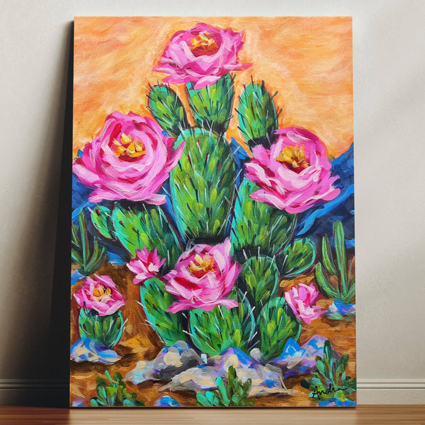 Cactus Rose Canvas Print