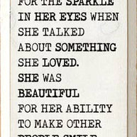 She was beautiful, but not like those girls