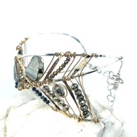 Handmade Glam Pyrite Bracelet