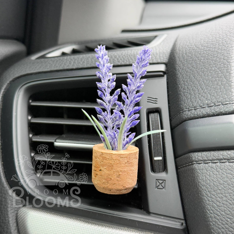 Lavender Flower Vent Clip