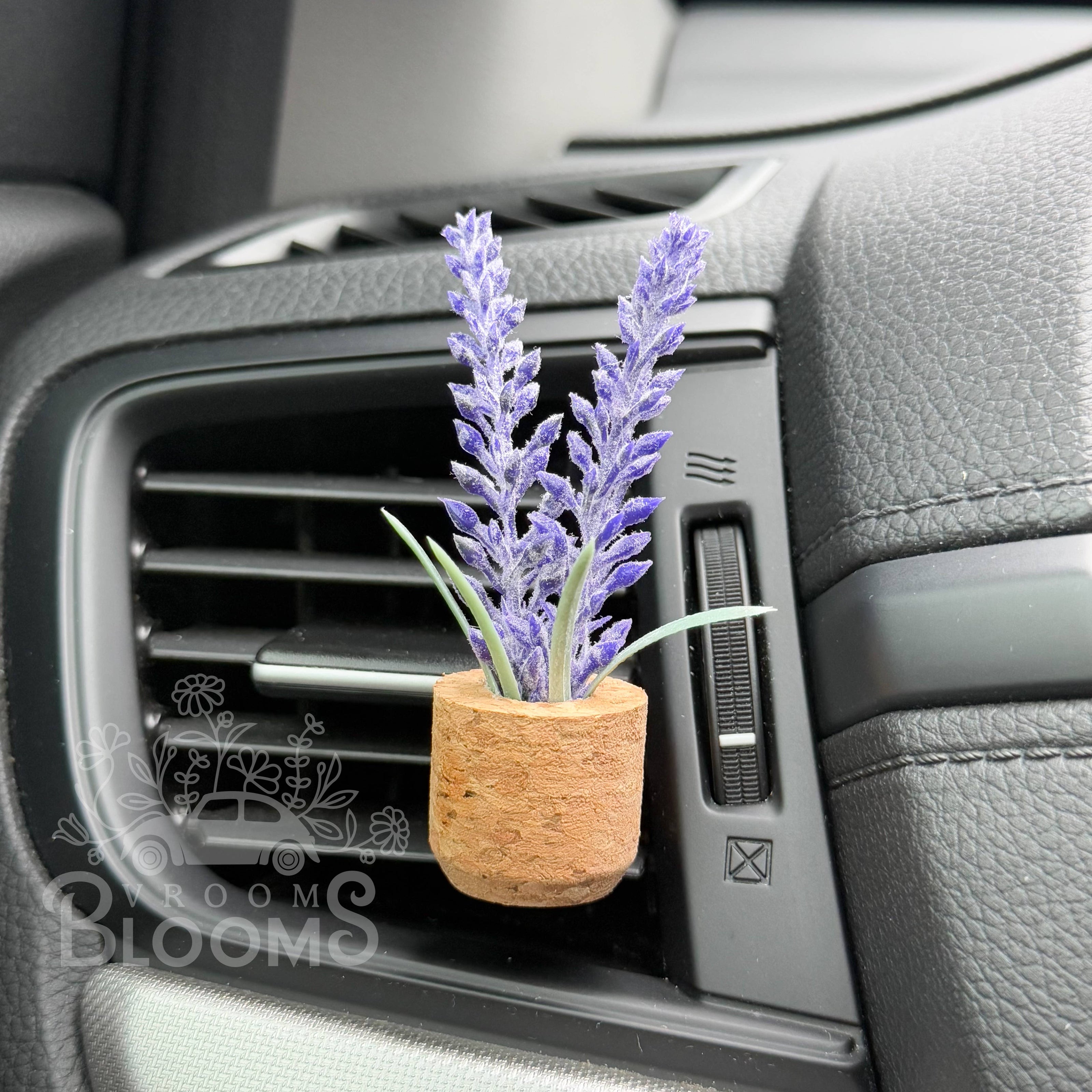 Lavender Flower Vent Clip
