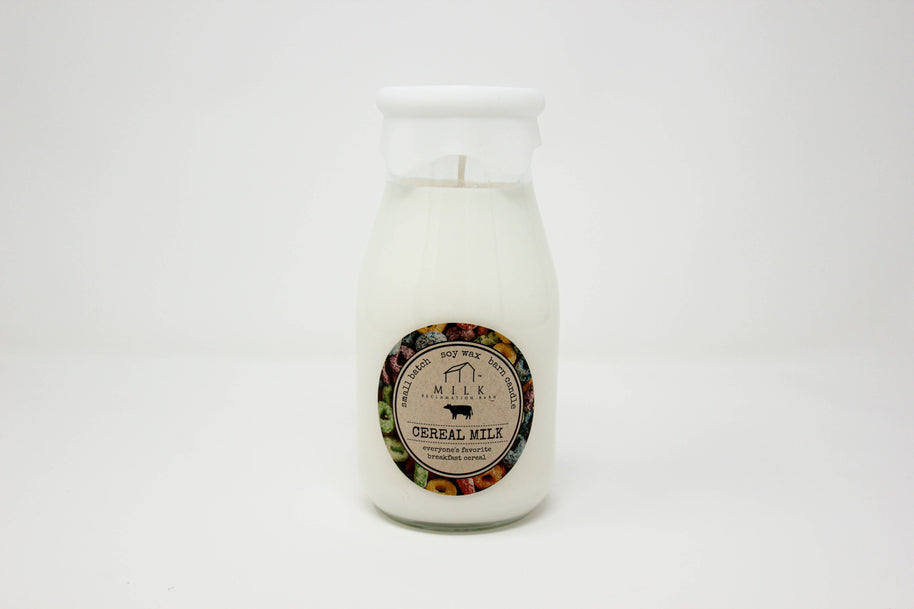 Milk Bottle Candle Cereal Milk