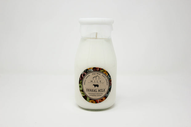 Milk Bottle Candle Cereal Milk
