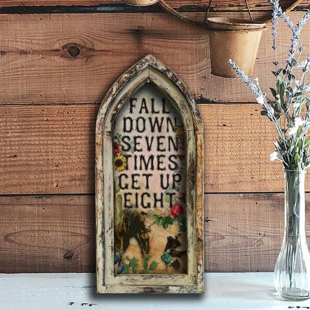 Fall Down 7 Get Up 8 Wood Art