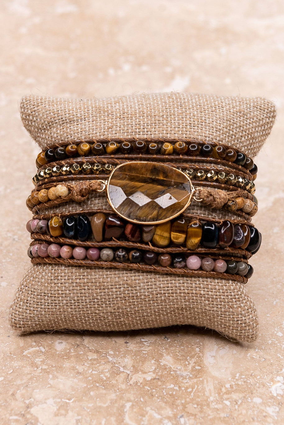 Kelly Wrap Bracelet: Black Mix