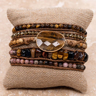 Kelly Wrap Bracelet: White Quartz