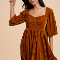 Sweetheart Velvet Mini Dress