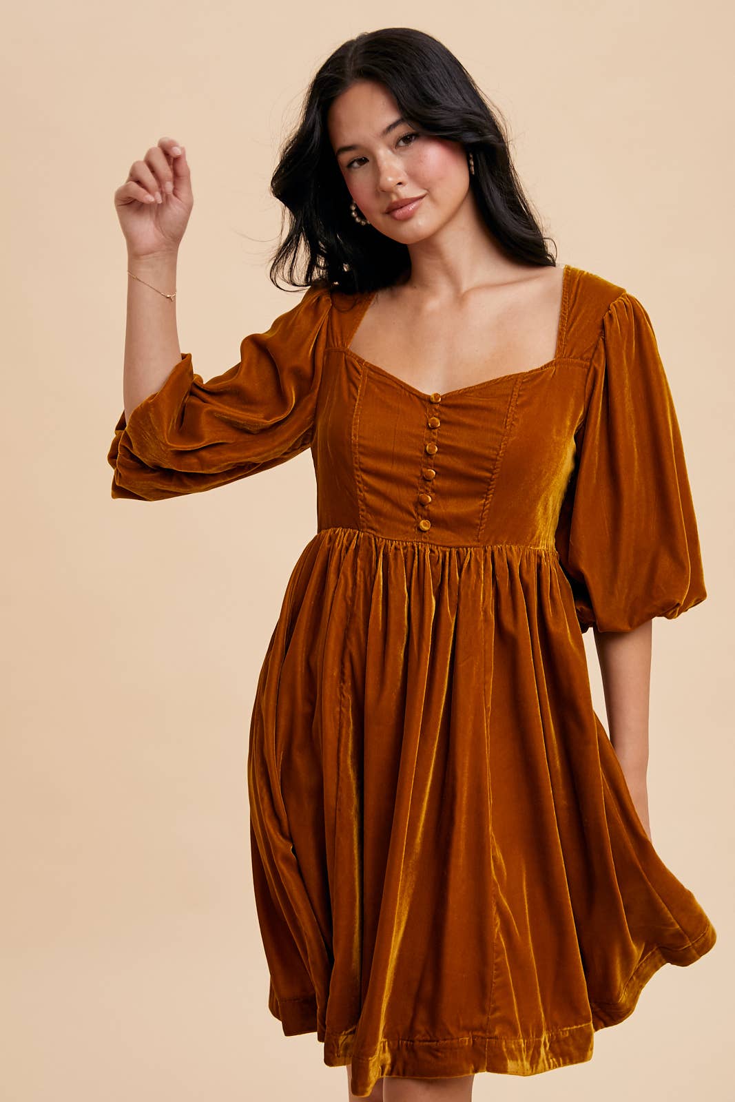 Sweetheart Velvet Mini Dress