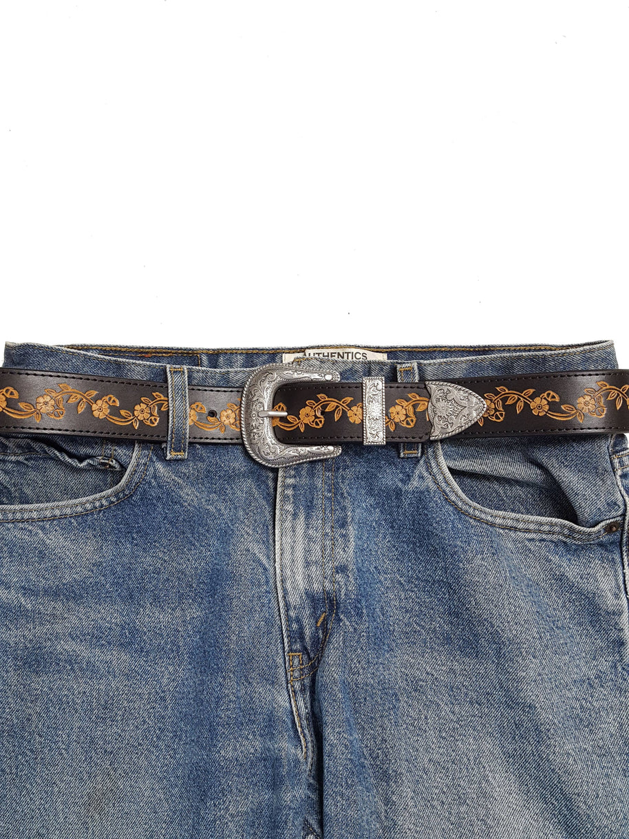 Western Buckle Hand Painted Belt