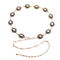 Smooth Oval Concho Belt