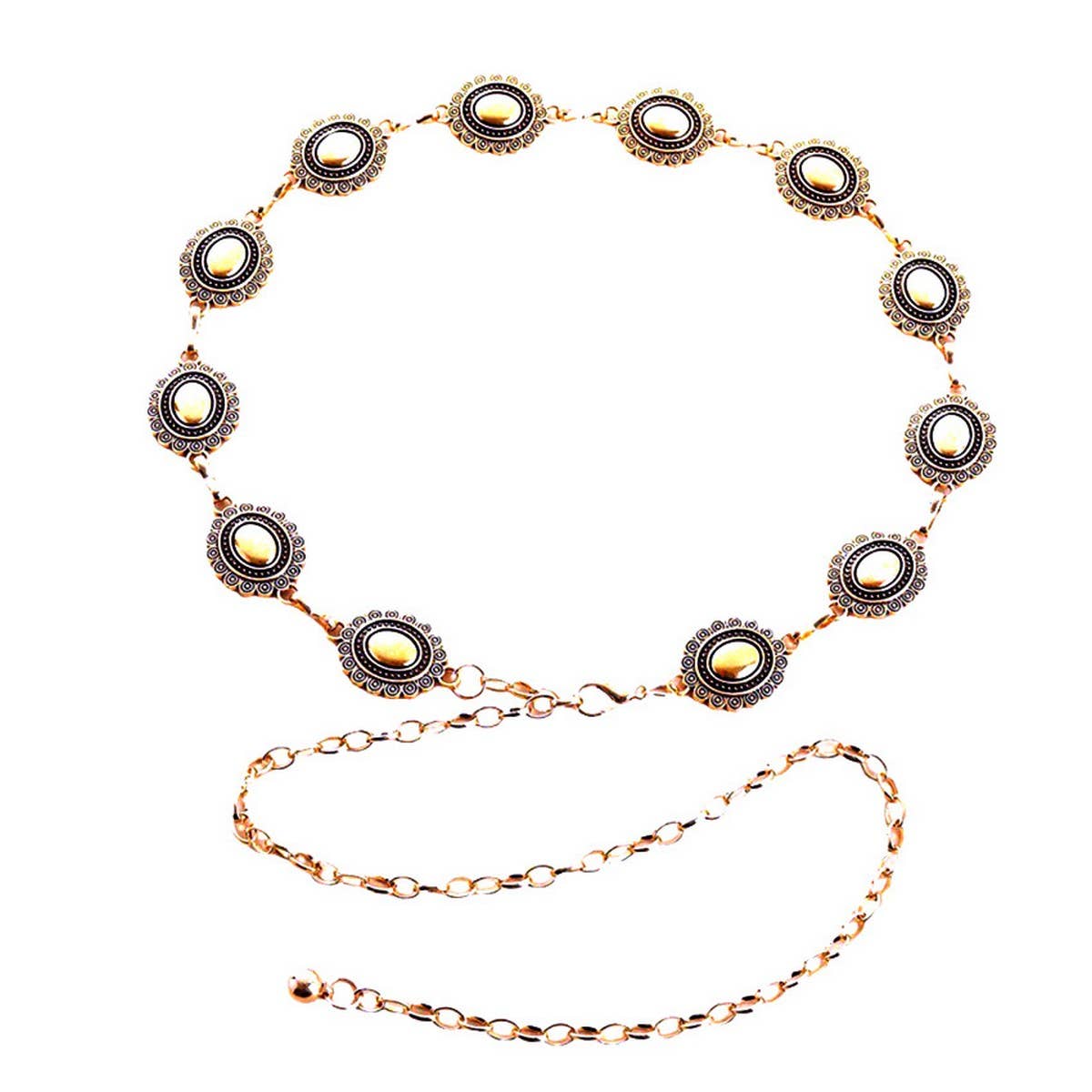 Smooth Oval Concho Belt