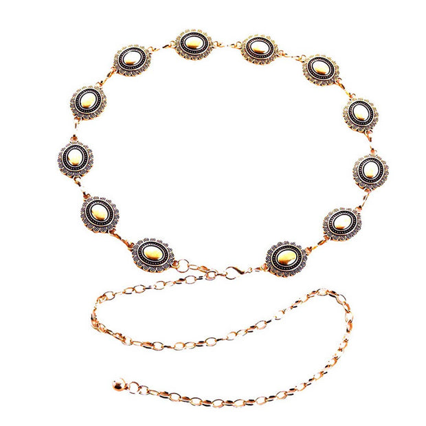 Smooth Oval Concho Belt