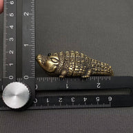Crocodile Brass Figurine