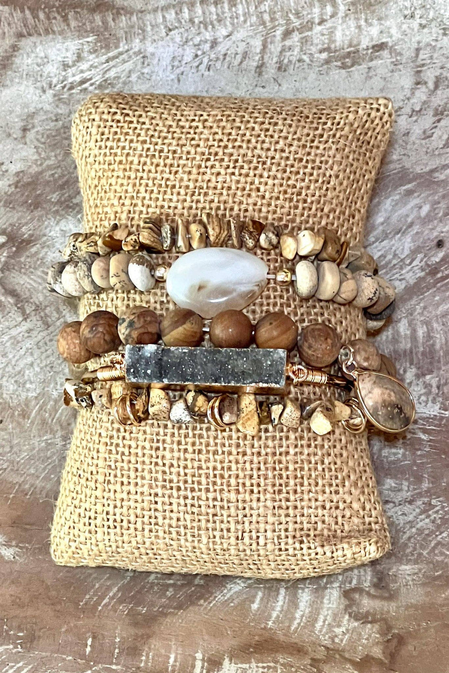 Elyse Bracelet Set Jasper