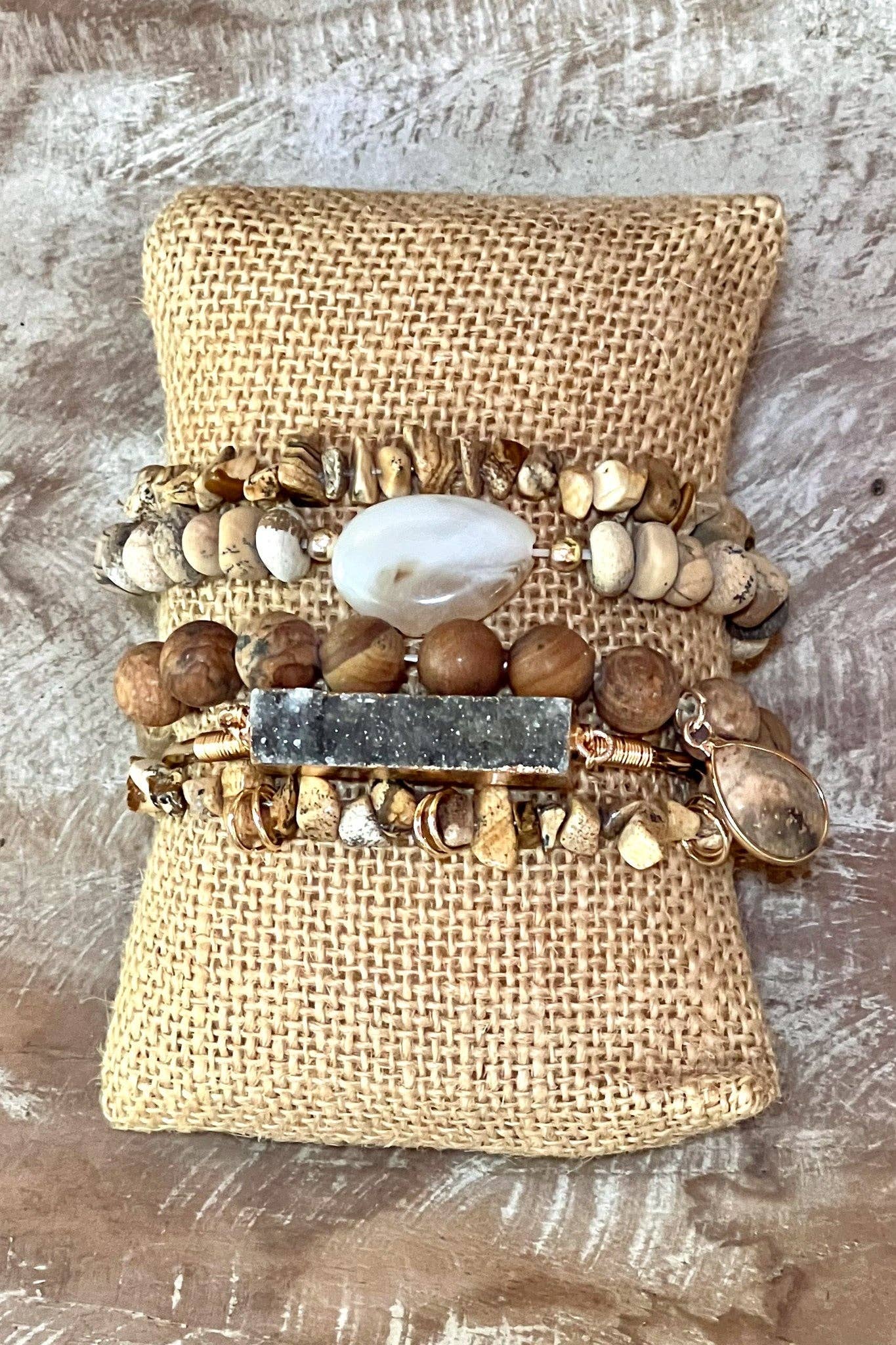 Elyse Bracelet Set Jasper