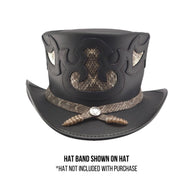 Rattlesnake  Mercury Dime Hat Band - Style Double Rattle
