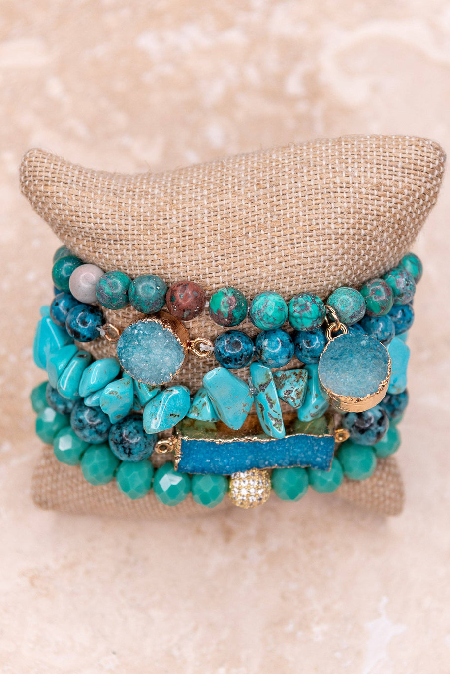 Ghana Bracelet Set African Turquoise