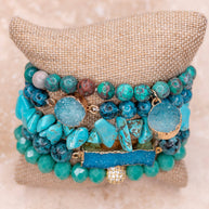 Ghana Bracelet Set African Turquoise