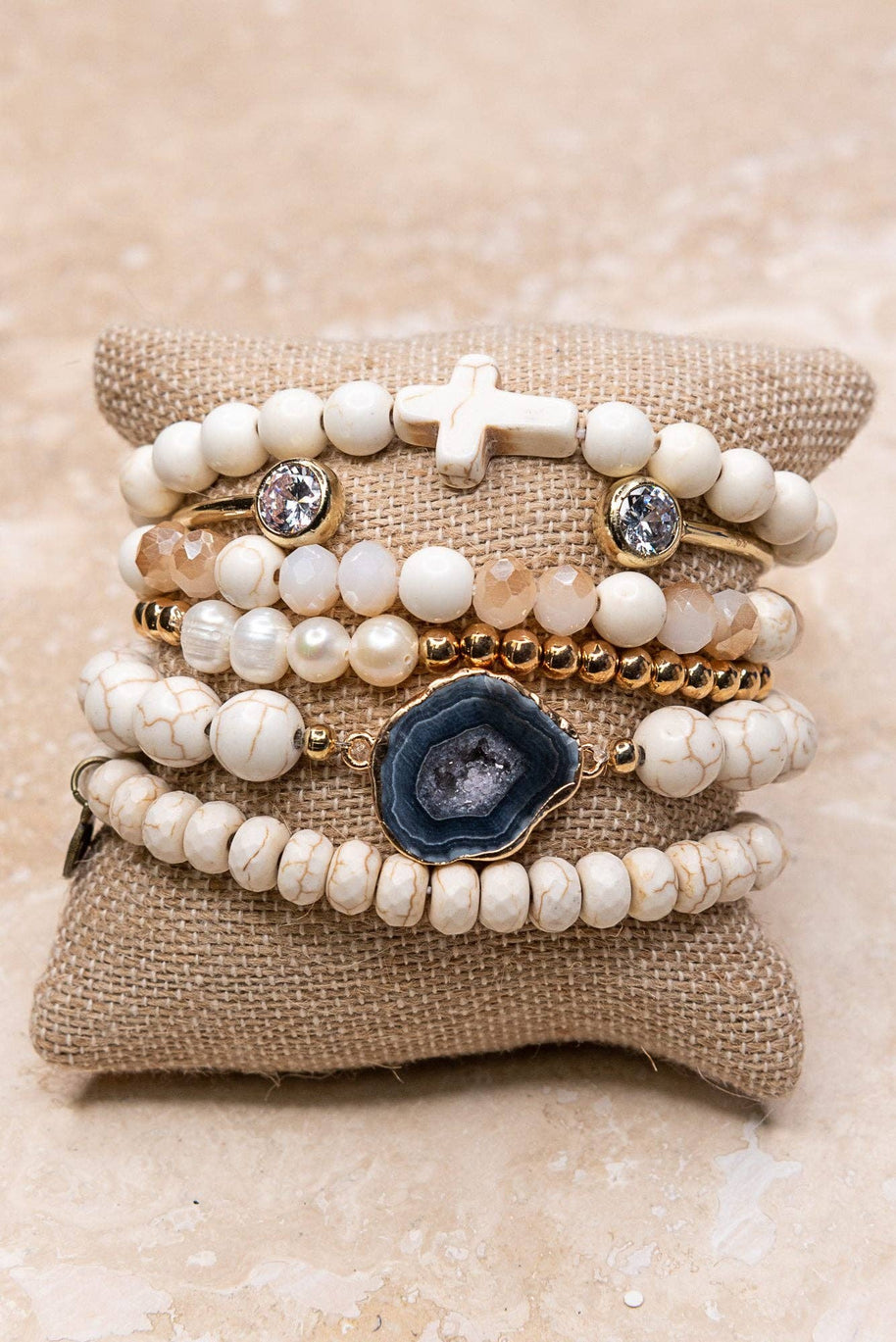 Aspen Bracelet Set White