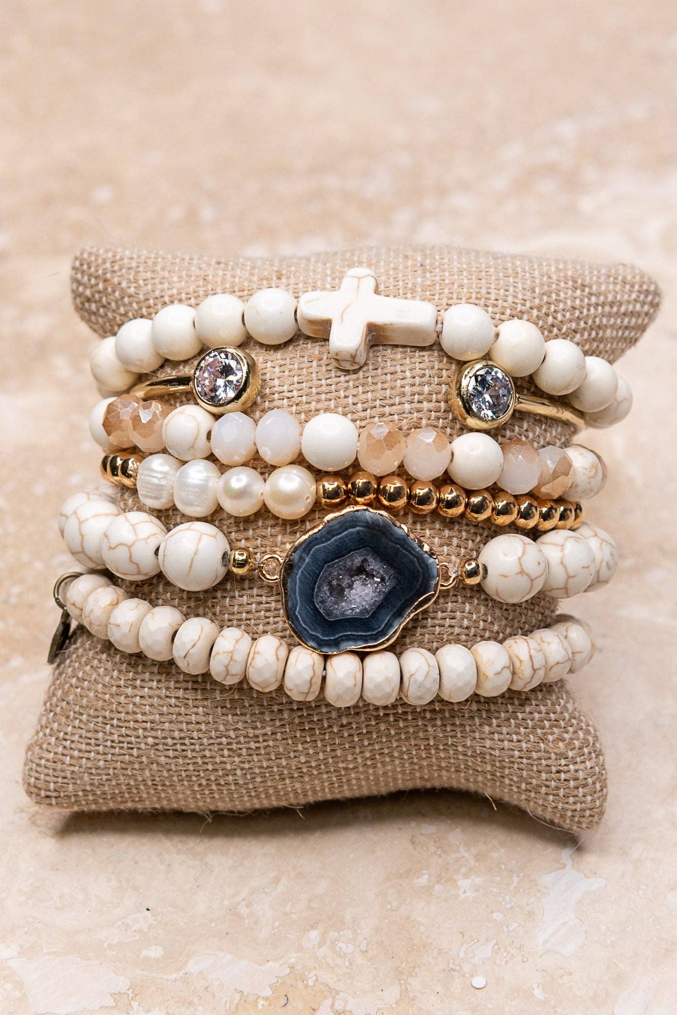 Aspen Bracelet Set White