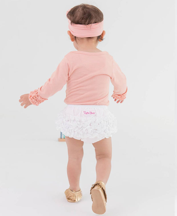 RuffleButt White Bloomer
