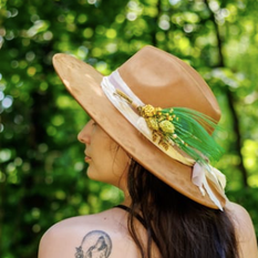 Florals and Feathers Hat pins - Bold Colors