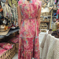 Vintage Distressed Bandana Dress/Duster