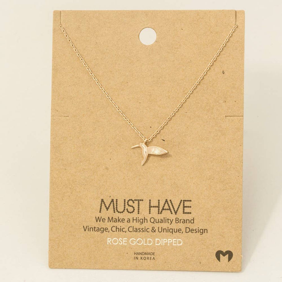 Humming Bird Pendant Necklace