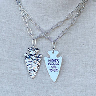 Girl Power Necklace in Silver