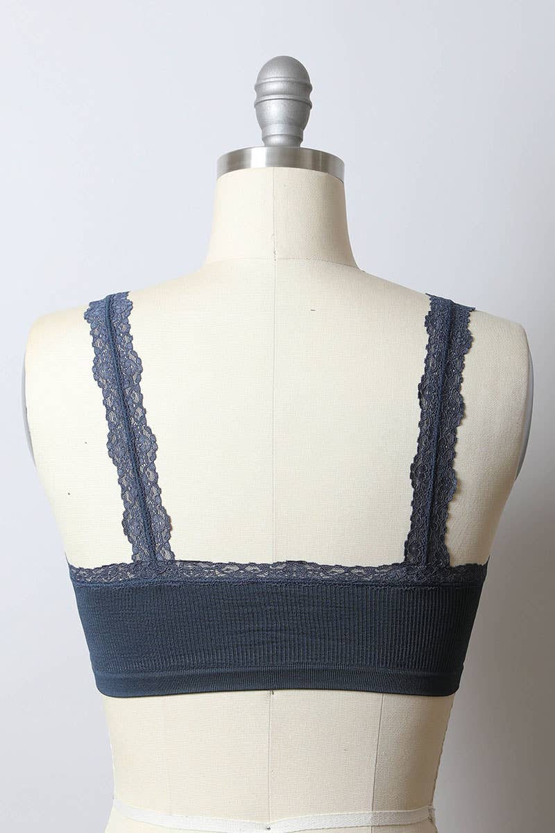 Ribbed Crop Tank Bralette