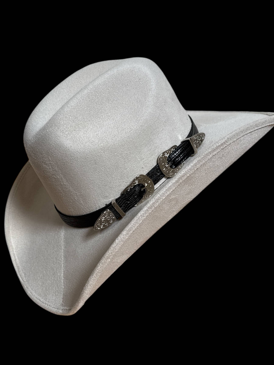 Leather Buckle Belt Hat Band