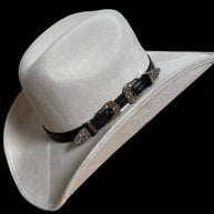Leather Buckle Belt Hat Band