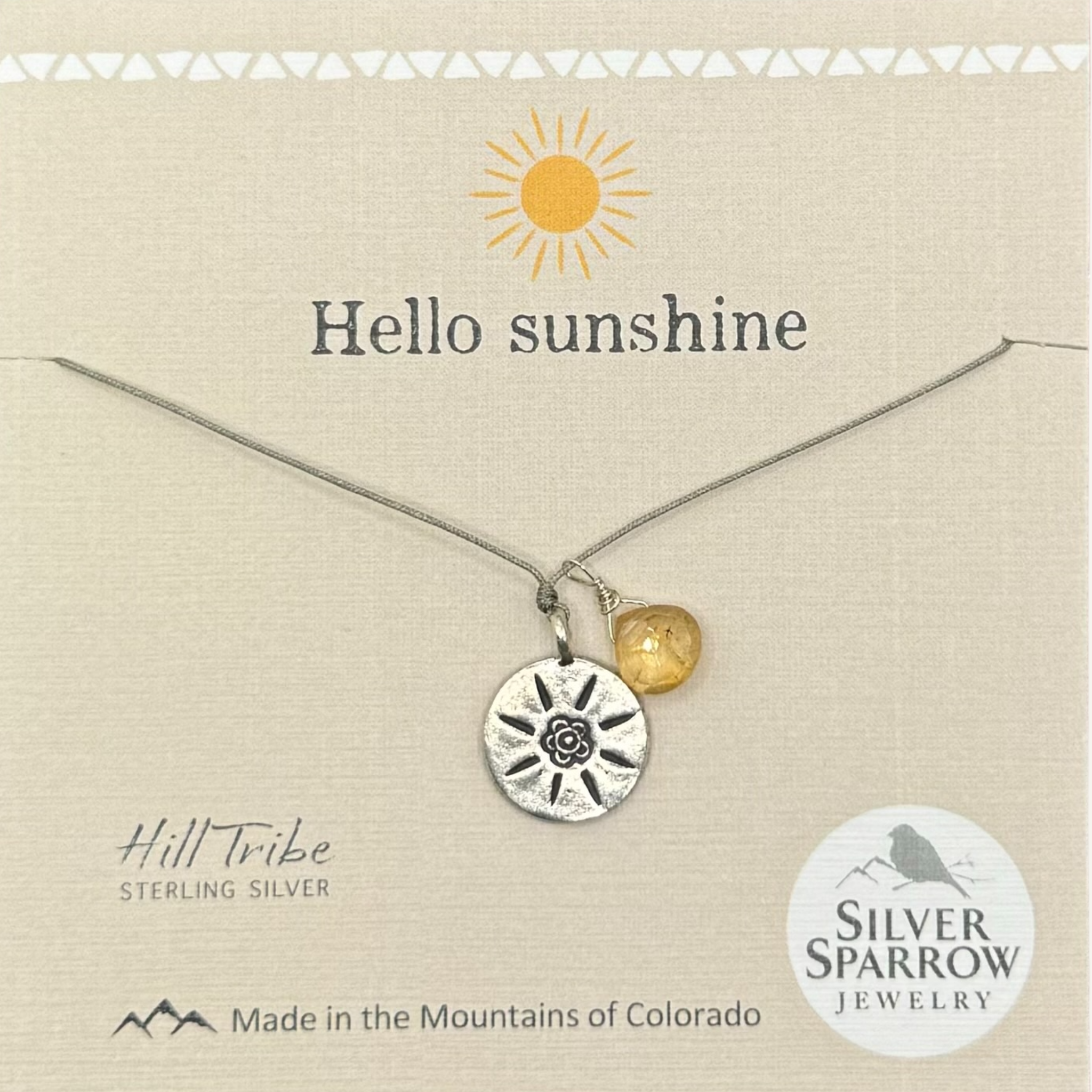 Hello sunshine necklace