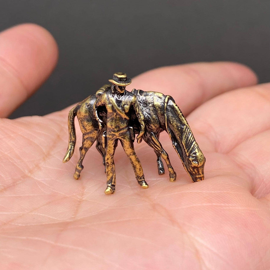 Cowboy Horse Figurine
