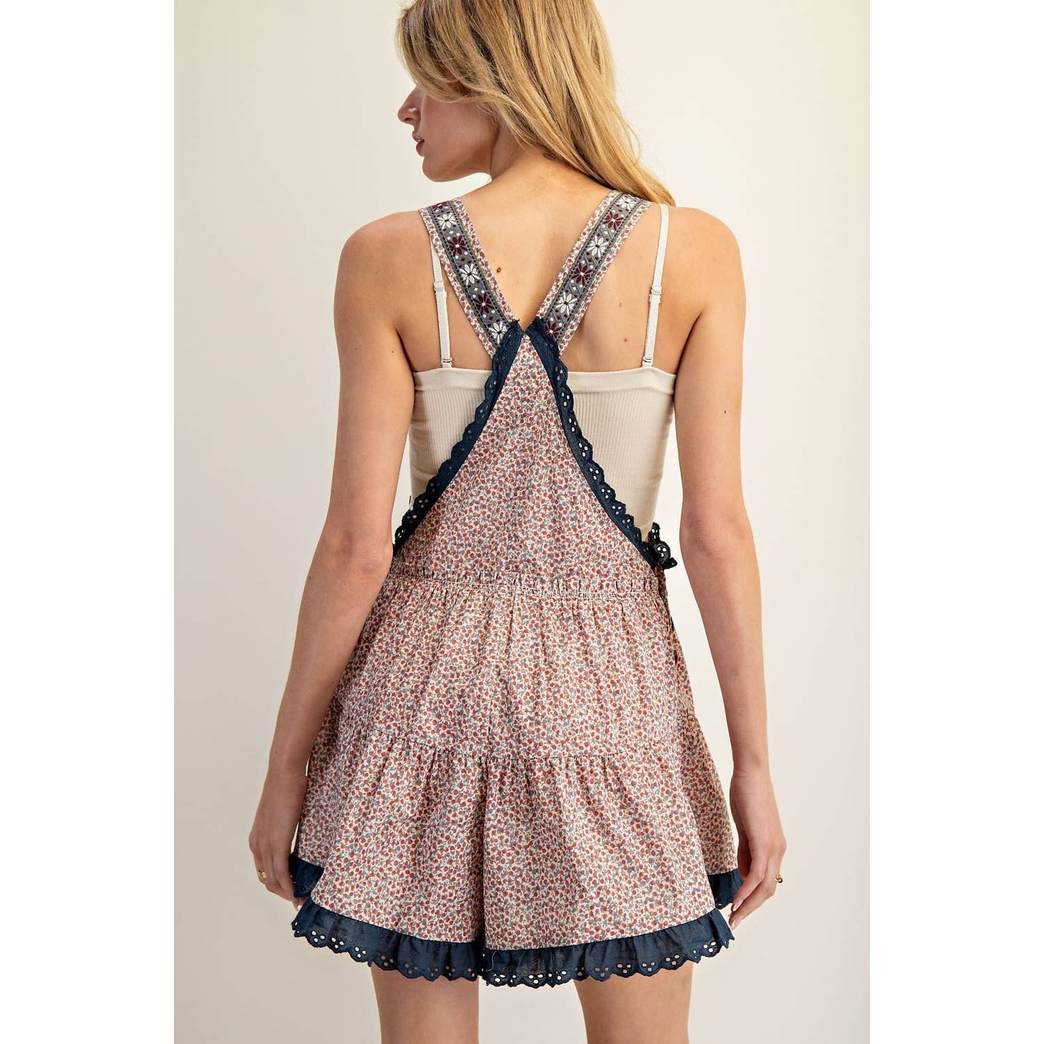 Floral Printed Romper/Shortalls