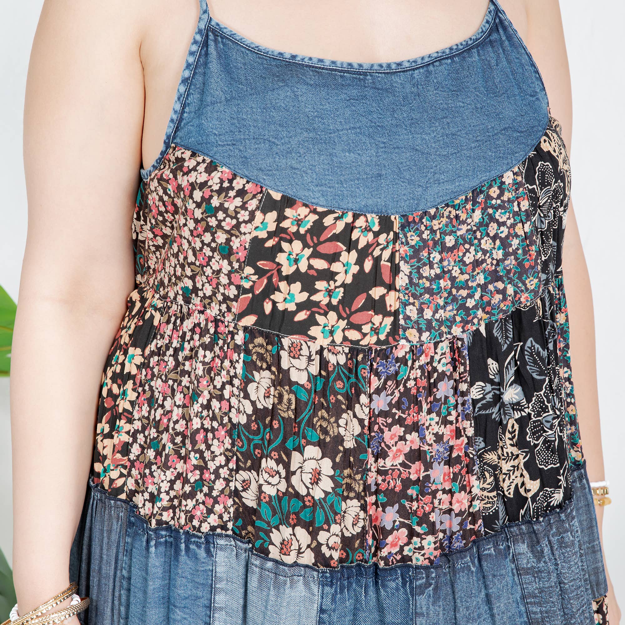 Babydoll Patchwork Dress