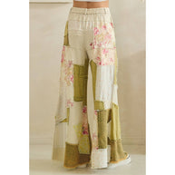 Floral Patchwork Pants