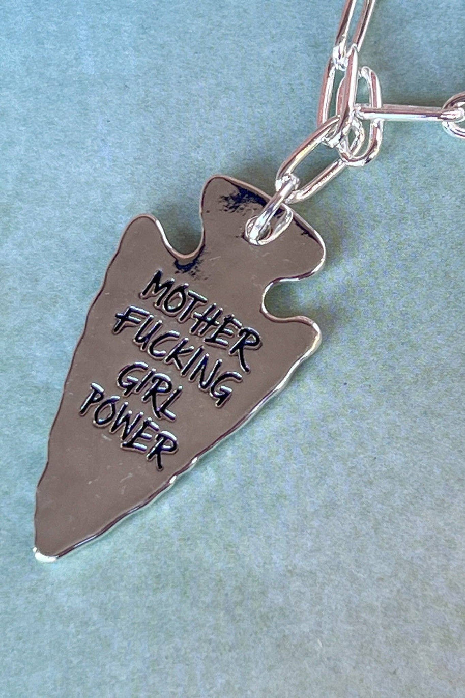 Girl Power Necklace in Silver