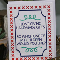 Handmade Gifts Greeting Card