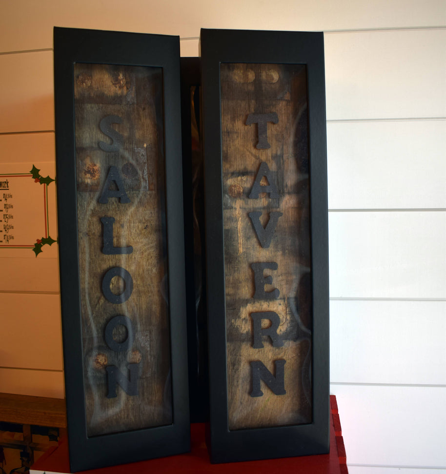 Saloon Barrel Stave Sign
