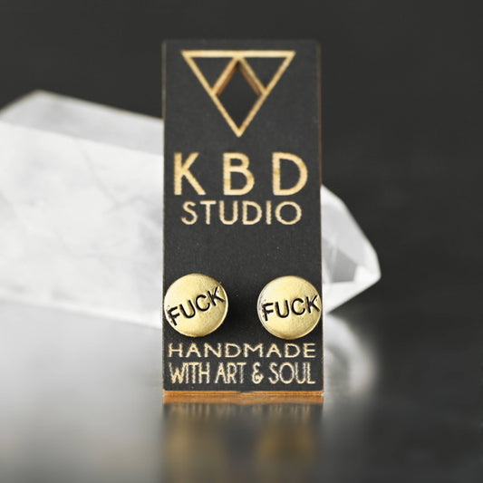 Stamped Brass Fuck Studs