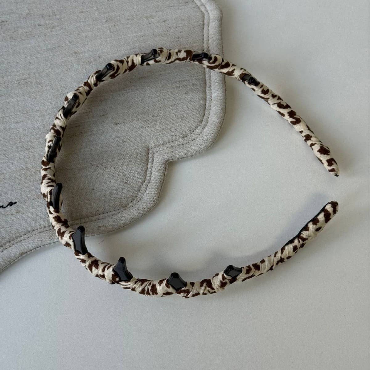 Leopard Bow Flower Claw Clip