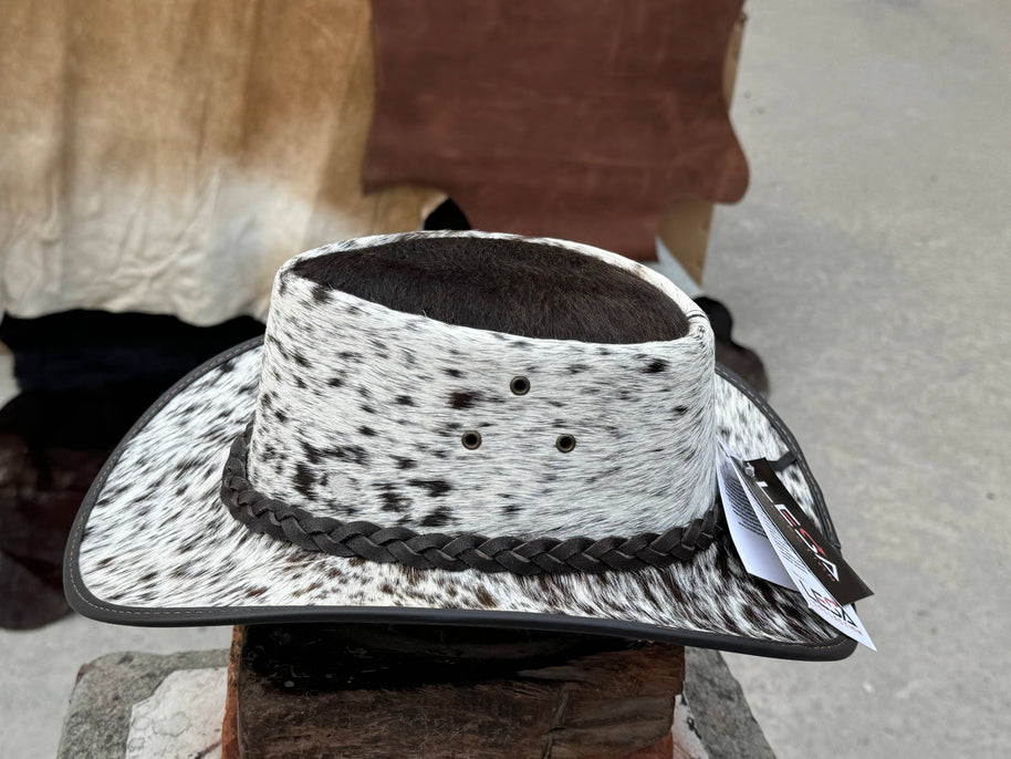 Cabello  Leather outback  Western Hat  Genuine Cow hair hat