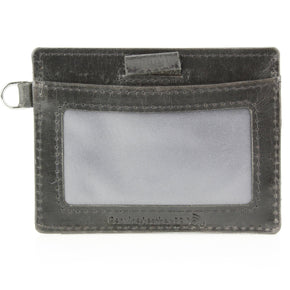 Small ID Wristlet Floral Filigree Leather
