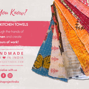 Kantha Kitchen Towel
